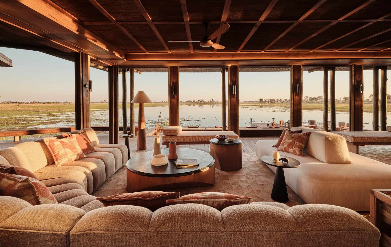 Tented camp accommodation in Botswana