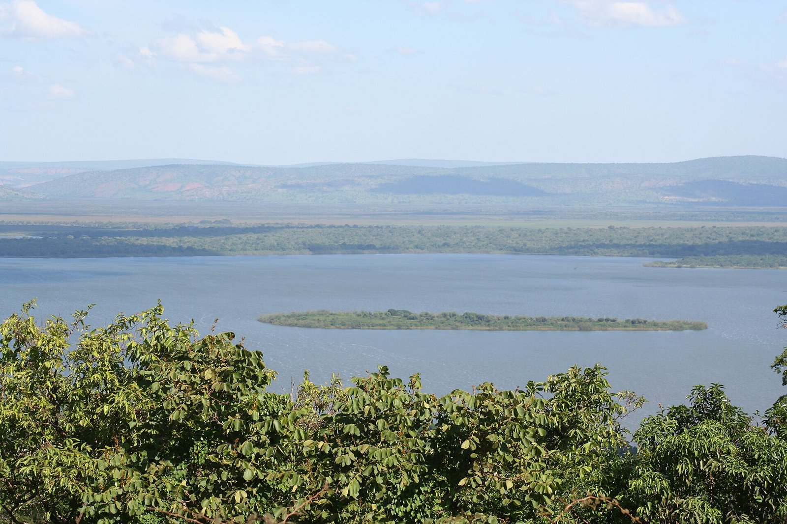 Savannah and lake country in Akagera