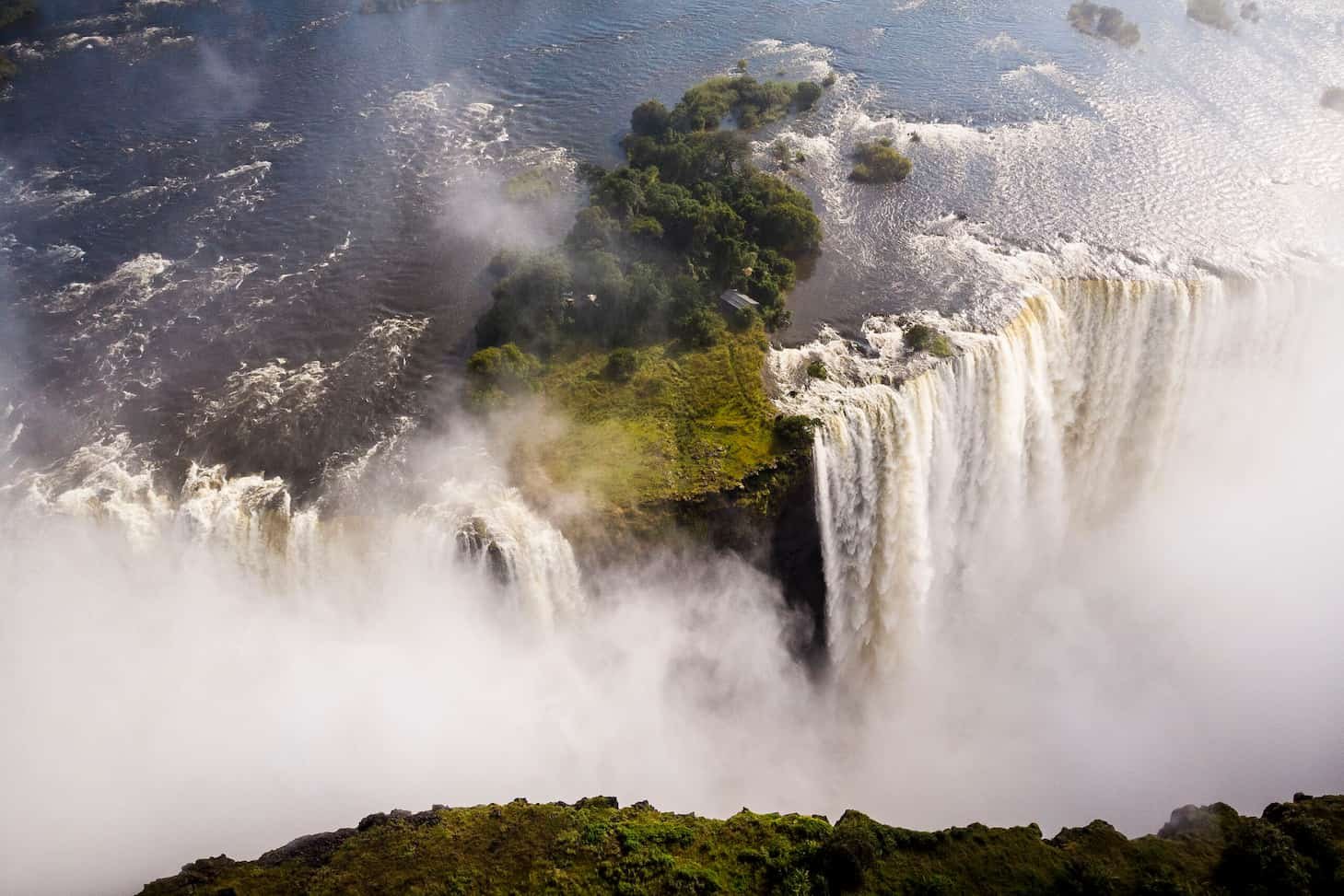 Victoria Falls at peak flow