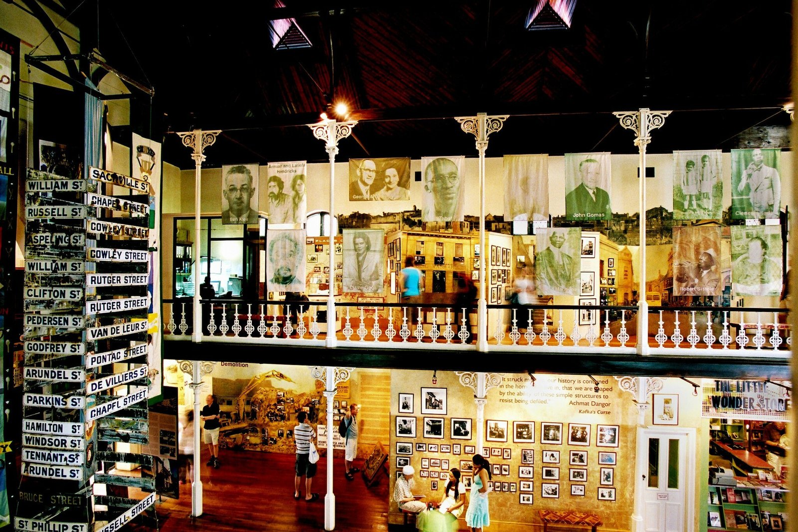 Exhibits inside the District Six Museum in Cape Town, South Africa