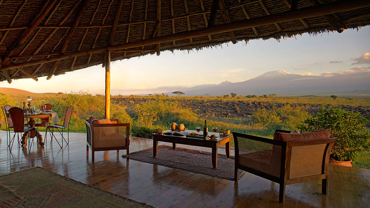 Scene at Elephant Bedroom Camp in Samburu National Reserve, northern Kenya