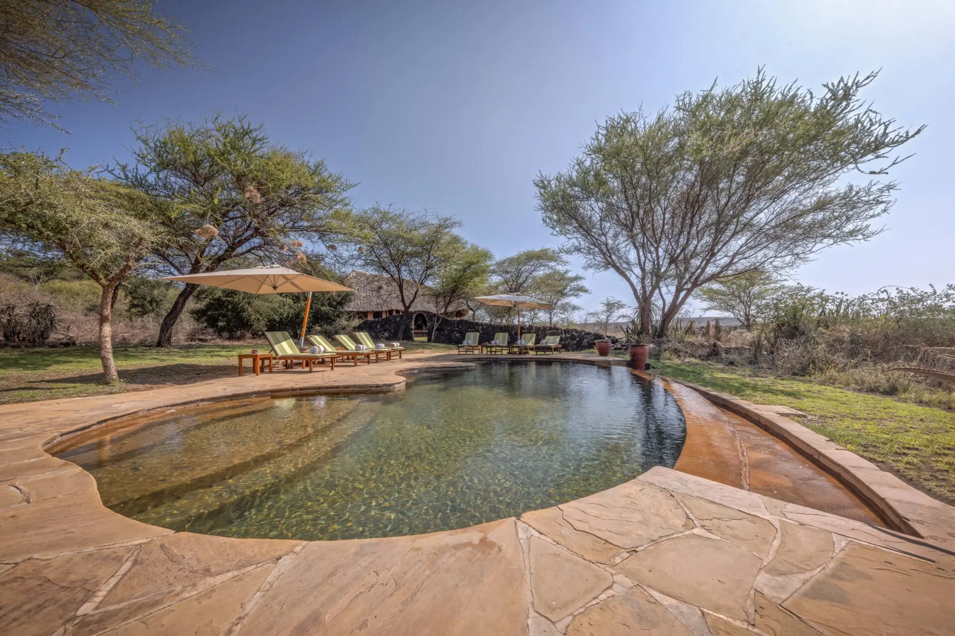 Luxury safari tent at Elephant Bedroom Camp in Samburu National Reserve