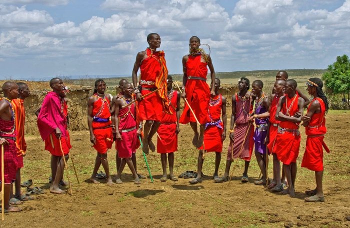 Maasai village cultural visit in the Masai Mara Kenya