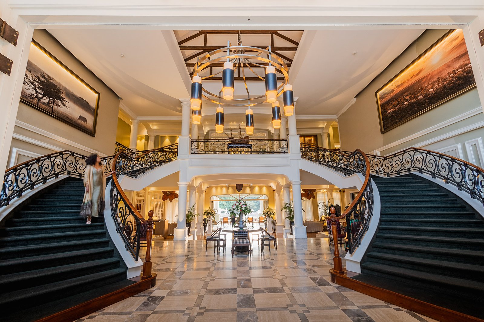 Hemingways Nairobi Hotel with Ngong Hills view
